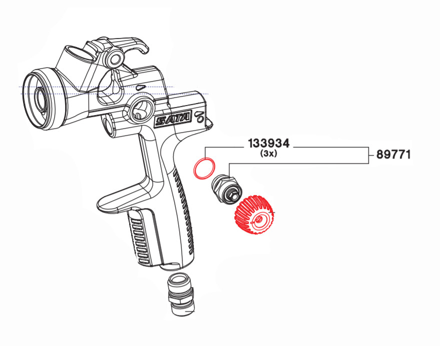 Spindel CPL Für Rund/Flach Spray Kontrolle 89771