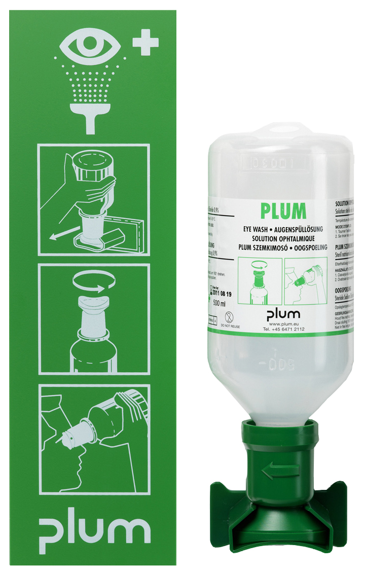 Augenspülflasche Station + 500 Ml Eye Wash