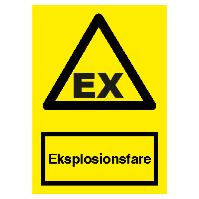 Explosionsgefahr Vinyl-Schild