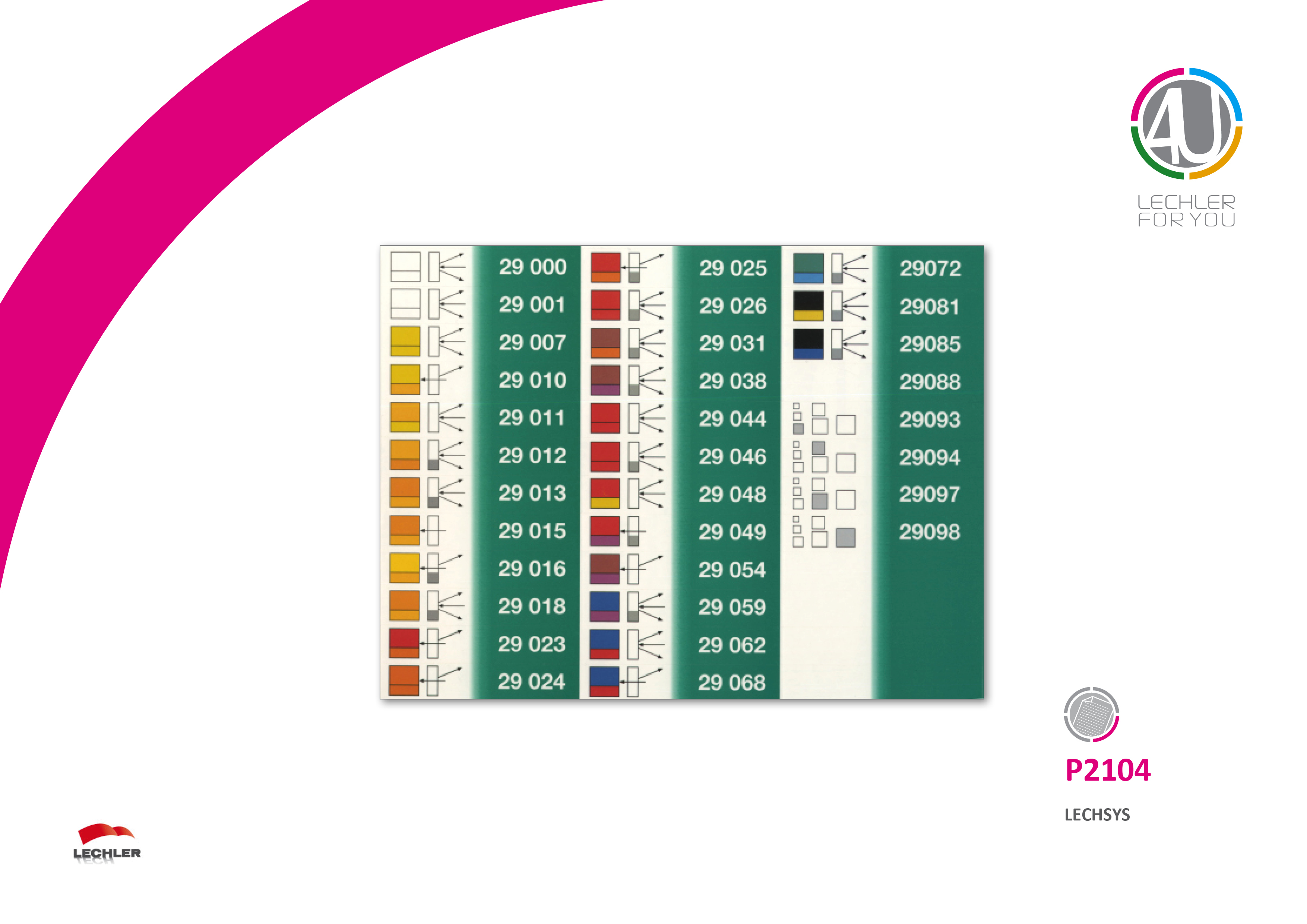 P2104 Lechsys Aufkleber für Rührmaschine