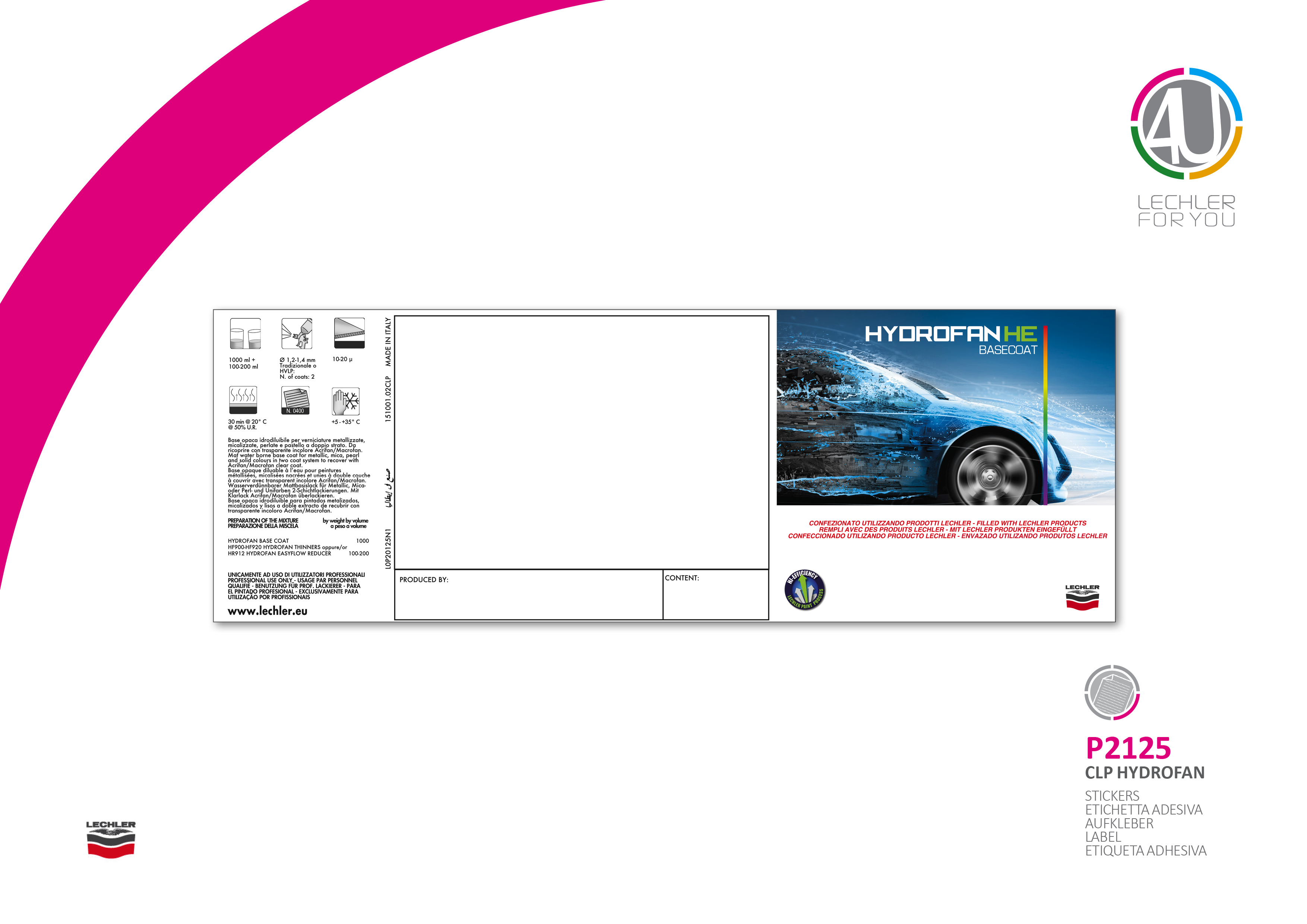 Hydrofan Etikett Für Dose