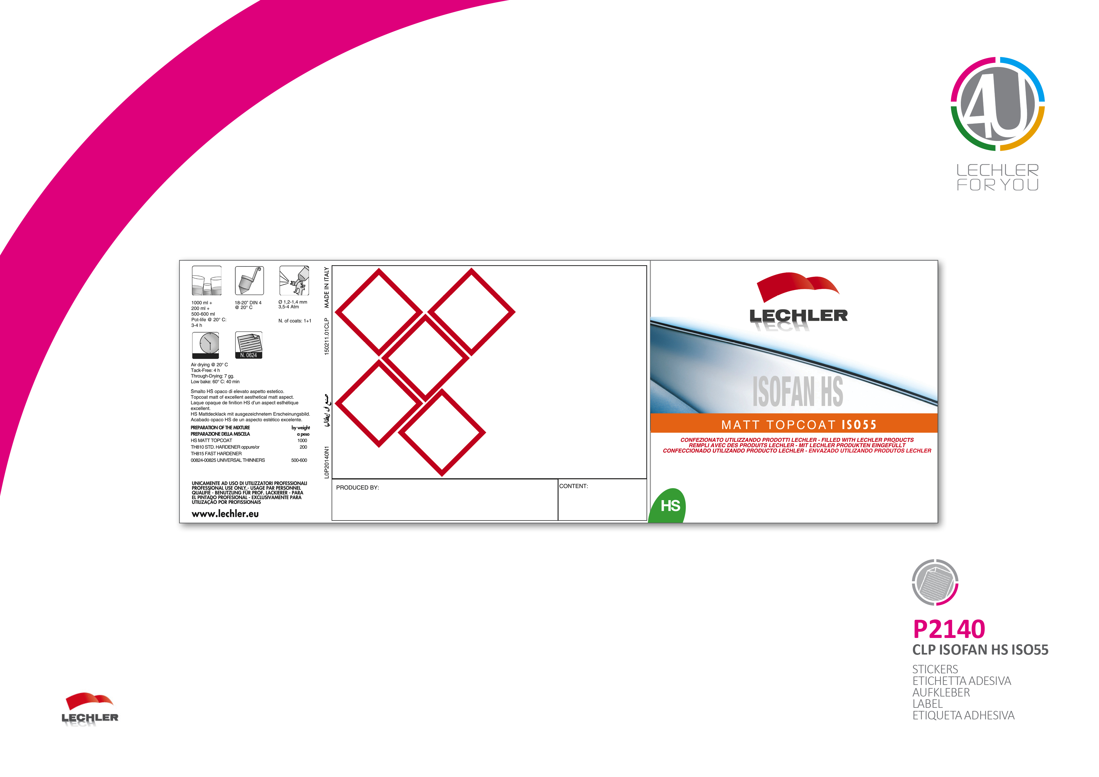 Label Isofan HS Mattlack ISO55