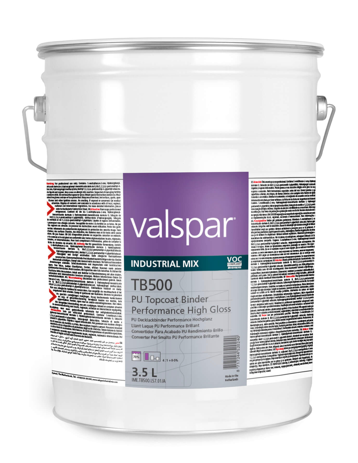 Tb500 Pu Topcoat Binder Performance Hochglanz