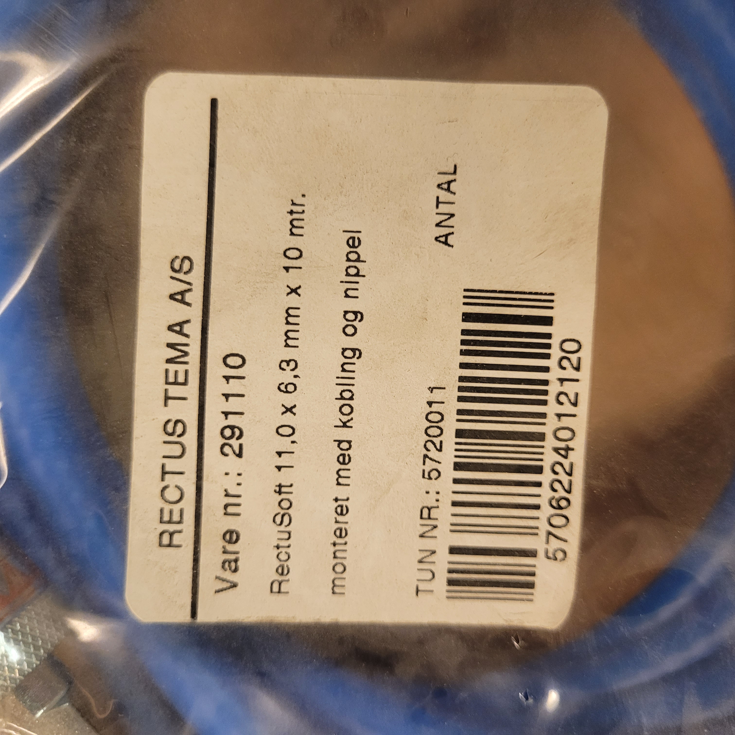 Luftschlauch RectuSoft 11,0 x 6,3 mm x 10 m